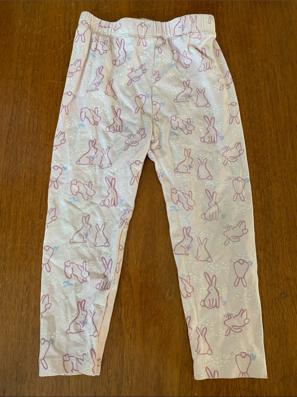 🍓3/$10 Joe Fresh Pink Bunny Print Leggings size 18-24m